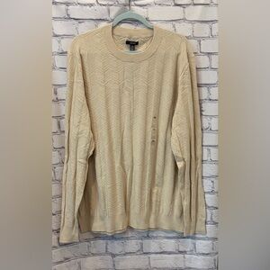 Macy’s Alfani Size :XXL Men’s Brown Rice Long Sleeve Sweater